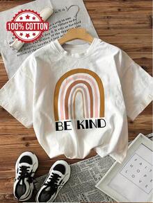 Camiseta Casual de Manga Corta y Cuello Redondo con Diseño deíris en Tonos Tierra,% Estampada, Talla, Adecuada para Verano y Primavera, Ropa de Mujer, Camiseta de Verano - Blanco - Ver 1