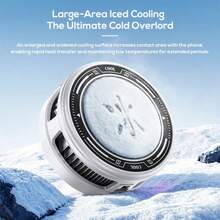 1pc New Magnetic Cooling Radiator, Ultra-Quiet Phone Cooler, Fast Cooling Phone Radiator, Plug-In Use Without Battery, High Power Suitable For Various Phones And Tablets, Dedicated For Live Streaming And Gaming - Multicolor - View 3