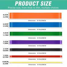 New Resistance Band Assisted Pull-Up Waist Belt, Unisex Home Fitness Stretching Band, Strength Training Waist Belt, Suitable For Gym And Outdoor Sports - Multicolor - View 2