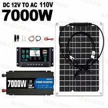 Kit de Sistema Solar SOECOPO 7000W Pico, Panel Flexible, Controlador 100A, Inversor Generador 12V a 110V 220V para Camping, RV, Cargador del Hogar - SEP-20K-D7000 - Ver 14