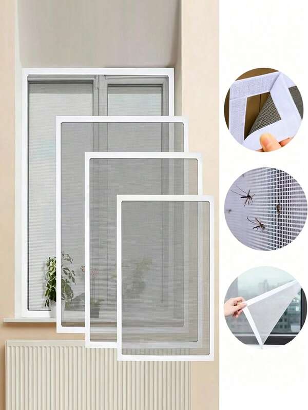 Self-Adhesive Mosquito Screen, Insect-Proof Window And Door Mesh, Detachable Invisible Fly Screen, Can Prevent Mosquito Bites, Convenient And Quick, Used For Home Decoration, Replacement Of Window Screen, An Essential In Autumn.