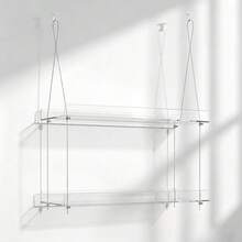 Clear Acrylic Window Plant Shelf 2-Tier, Hanging Floating Shelves For Room Aesthetic Decor, Indoor Plant Display Stand - 2nd Floor - View 7