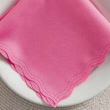 Fabric Napkin Set Of 50 Oxford Laser Finish - Hot Pink - View 2