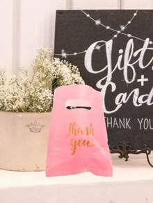 50pcs Pink Mailing Bags, Pink Parcel Bags With Handles And Thank You Text, Self-Sealing Waterproof Envelopes Shipping Bags, Suitable For Various Mailing And Packaging - One Size - View 8