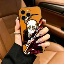 Funda para teléfono Soul Maka Albarn Eater, moderna y elegante, protectora, adecuada para iPhone 17 16 15 14 13 12 11 Pro Max Plus XS, negra, suave y anti-caídas. - z3 - Ver 6