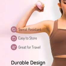 1pc Silicone Dumbbell Handheld Barbell, Suitable For Gym, Running, Yoga, Aerobic Exercise, Fitness Equipment, Pilates Accessories, Adjustable Weight Stackable, Dedicated Dumbbell Equipment - Multicolor - View 3