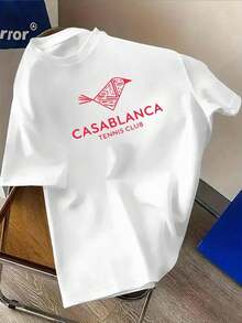 Men's 180gsm Thick Cotton T-Shirt - White Crew Neck T-Shirt, Soft And Breathable Fabric For Everyday And Formal Wear, Casual Shirt For All Seasons - Gift - 白色 - 查看 1