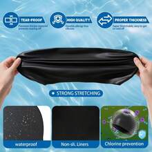1pc Silicone Swim Cap, Waterproof, Anti-Slip, Comfortable And Breathable, High Elasticity, Unisex, Swimming Gear, Beach Essential, Beach Accessory, Pool Float - Multicolor - View 5