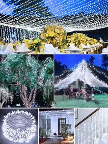 1pc 1.5/3/4.5/6/10/20M Home Decor LED Fairy Lights - Indoor/Outdoor Decorative String Lights, Camping Tent Decorative Lights, Suitable For Wedding, Bedroom, Party, Birthday, Mother's Day Decoration, Music Festival Decoration, Yard Tree Decoration - White Light - View 7