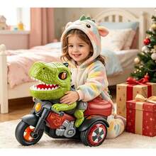 Internet Celebrity Doll Stunt Tricycle Electric Car, Cute Cartoon Character Riding Design, Front Storage Basket, Synchronized Sound And Light Effects, Perfect For Home, Outdoor Outings, New Year, Children's Day, Back To School Gifts - Multicolor - View 9
