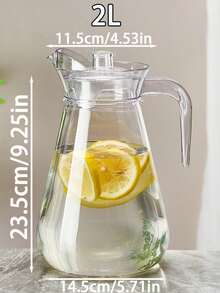 Large Capacity Acrylic Water Pitcher With Lid And Spout; Heat And Cold Resistant. Suitable For Storing Juice, Milk, Hot Or Cold Beverages (Such As Tea And Coffee). Perfect For Home Kitchen, Restaurant, Party, Hotel And Other Occasions. - Multicolor - View 14