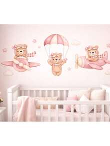 Pink Aviator Teddy Bear Decorative Kit - 粉紅色泰迪熊 - 查看 1