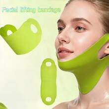 Tightening V-Face CACTOX COOLING V-UP MASK Cactus Pulling Bandage - Lime Green - View 2