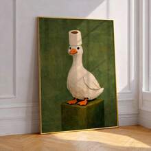 Whimsical Wall Arts Duck With Chef Hat Posters Duck Wearing Toque Canvas Prints Kitchen Decor Wall Decor Canvas Art Print For Living Room Bedroom Home Office Housewarming Gifts Birthday Gifts Annivers - A - View 8