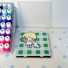 Rich Peach アイロンビーズ 収納ケース 作りかけ保管ケース 透明 一時保管 持ち運び対応 52ピンプレート対応 2.5mm 6mm ナノビーズ ミニアイロンビーズ用 プレートごと収納 ビーズ散らばり防止 - 写真のように - チェックする 6