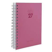 iscool 2026 Solid Colors Hardcover Agenda - Mauve - View 1