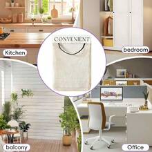 Wall-Mounted Mesh Storage Bag With Adhesive Strip, No-Drill Plastic Bag Organizer, Breathable Hanging Storage Basket, Suitable For Kitchen, Cabinet Door, Bathroom, Space-Saving Home Organization Rack,Travel Essential,Room Decor - Off White - View 6