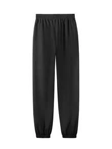 CAMEL CROWN Women's Summer Lightweight Loose Straight Wide-Leg Sweatpants, Ice Silk Zero Feel Quick-Drying Long Pants - Phantom Black - View 4