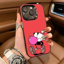 Phone Case For 17 16 15 14 13 12 11 Plus Pro With Copperhead And Muggman Cartoon Design, Hand-Painted Silver Edge, Cute And Creative Protective Case. - 多色5 - 查看 10