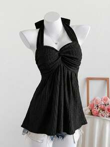 Women Plus Size Sports Dresses - Black - View 2