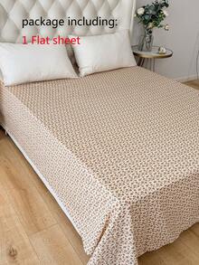 1 pieza Sábana de estilo bohemio 100% poliéster, textura de crepé de burbujas, patrón en relieve arrugado, unicolor ligero, decoración de dormitorio cómoda y transpirable - Multicolor - Ver 5