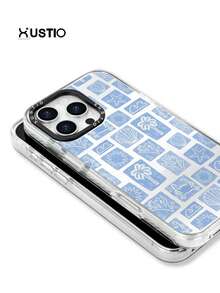 Ocean Coconut Tree Shell Coral Starfish Wave Crab Patchwork Pattern, Transparent Anti-Drop TPU Material Phone Protective Case, Camera Protrusion Protection Shell, Can Be Given As Holiday Gift To Partners And Friends, Compatible With Apple Phone XS/XS Max/XR/11 12 13 14 15 16 Pro/Pro Max/14 15 Plus, 17 16 Pro Max. - Multicolor - View 3