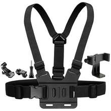 5-In-1 Chest Mount Bracket, Phone Chest Mount Strap Clip, Suitable For Recording VLOG/POV, Universal Accessory Kit, Compatible With Most Action Cameras And Phones - View 2
