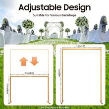 Wedding Decoration Archway Flower Balloons Vertical Decoration Background Bracket Room Decoration Background Bracket Yellow 2*1.5 M - / - View 2