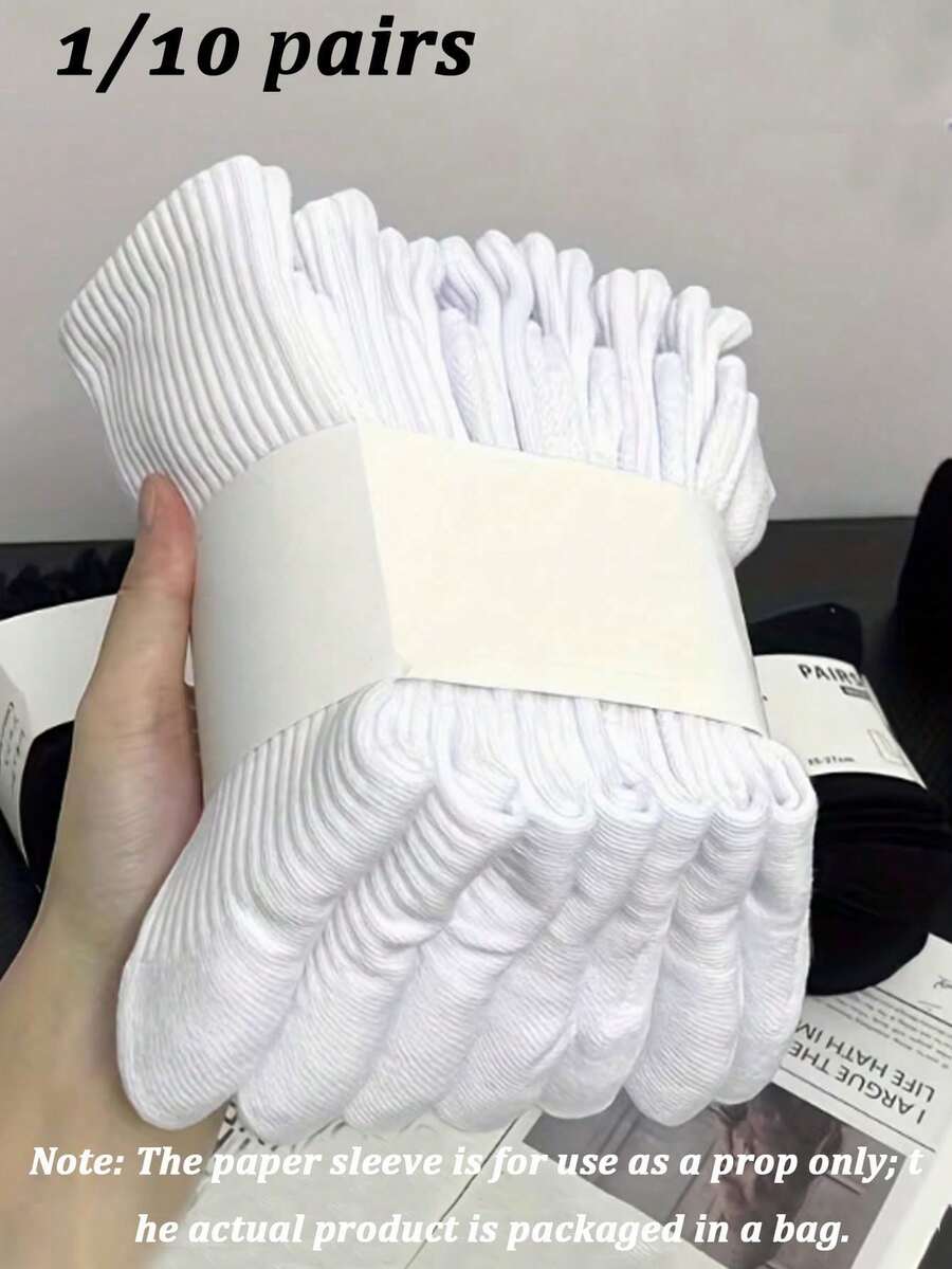 60pcs/40pcs/30pcs/20pcs/18pcs/10pcs/8pcs/6pcs/4pcs/2pcs Unisex Anti-Odor Moisture-Wicking Thick Mid-Calf Socks, Comfortable Daily Wear Sports Socks, Suitable For Summer, Sports, Casual, Business Occasions, Christmas Gift - Multicolor - View 1