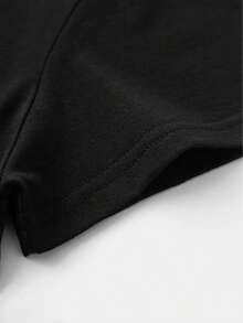 Women's T-Shirt: Short-Sleeved T-Shirt With German Shepherd Print, Durable And Comfortable For Home Or Outdoor Use, Ideal For Casual Wear In The Living Room Or Restaurants. - 黑色 - 查看 6