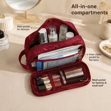 1 Large Capacity Waterproof Makeup Bag – Portable Travel Cosmetic Storage Bag With Multiple Compartments.Pencil Pouch(All-Season Back To School Supplies)Note: Medium And Small Sizes Are Single-Layer - View 10