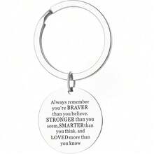 1pc Inspirational Gift Keyring Don't Forget How Strong You Are Keychain Birthday Christmas Gift - 1 - View 5