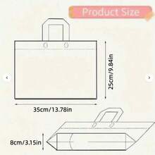 5/10/20pcs Floral Pattern Thickened Gift Packaging Bags, Waterproof Reusable Tote Bags, Women's Large Capacity Shopping Bags, Suitable For Travel, Shopping, Daily Use, Holidays, Parties, Birthdays, Gift Giving And More - View 2