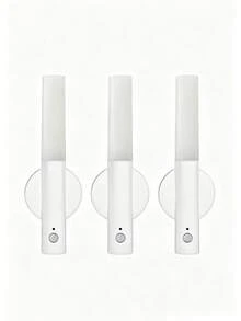 1 件/2 件/3 件运动传感器夜灯，磁性壁灯，室内木质壁灯橱柜灯，室内 LED 磁性充电灯，适用于走廊、卧室、壁橱、书桌、楼梯、橱柜 - 夜燈 - 查看 21