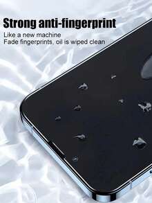 BOLLYMORE 2片裝 霧面防窺螢幕保護貼，相容 iPhone 16 Pro Max/16 E/16 Plus/17/15 Pro Max/14/13/12/11/XR/X/XS/7/8，9H 陶瓷霧面防窺膜，2.5D 霧面防指紋防窺膜 (6.1 吋)，全螢幕覆蓋陶瓷霧面防窺膜 - 2pcs Matte Privacy - 查看 10