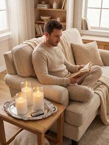 Flameless Candles, Realistic Flickering LED Flame, Real Wax Candles With Remote Control And Timer, Transparent Electronic Candles, 3-Pack (White) - White - View 3