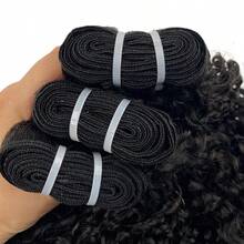 15A Water Wave Bundles Human Hair 100% Unprocessed Virgin Hair Cheap Wet And Wavy Hair 1/2/3 Bundles Brazilian Remy Raw Deep Curly Hair Bundles - Natural Black - View 2