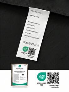 HONEYMOON 3/4件套純色床單套組（3件套 = 1件床墊套 + 1件平鋪床單 + 1件枕套，4件套 = 1件床墊套 + 1件平鋪床單 + 2件枕套），100%聚酯纖維面料，Ins風格，適合9-12英吋深口袋，抗縮水，可機洗，適用多種尺寸，四季通用，居家與學校宿舍使用，開學必備，Oeko-Tex認證，黑色 - 黑色 - 查看 10