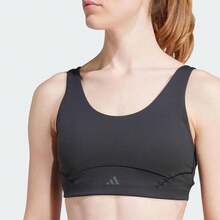 Adidas 女款高強度運動健身瑜伽內衣 - 黑色 - 查看 3
