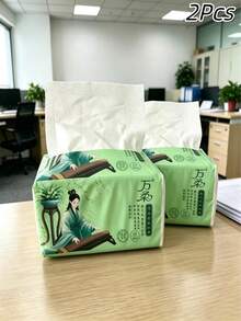 520張/包 加厚面紙,四面壓花,柔軟親膚,高吸水性且無毛屑,居家、餐廳、廚房、浴室多用途,聖誕禮物 - 多色 大包裝抽紙 - 查看 14