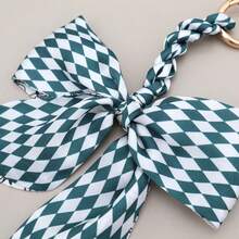 1pc Women's Fashion Versatile Multi-Color Silk Scarf Bow Handmade Woven Pendant, Exquisite Bag Decoration Accessory, Personalized Car Hanging Slouchy Keychain Ribbon, Anti-Loss Convenient Hanging, Suitable For Dates, Gatherings, Birthday Parties - Multicolor - View 6