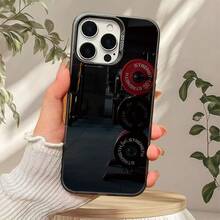 Phone Case - 1 Piece, Classic Dark Red Design With Black Barbell Pattern, Luxury Case With Rainbow IMD Material. | Drop-Proof And Wear-Resistant | High Aesthetic Appeal | Unisex | Compatible With IPhone 325 And Other Apple Phone Series. Premium Quality Case, Perfect Corporate Gift For Friends, Family, Fans, And Holidays. - 混合色 1 - 查看 2