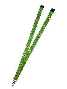 1pc Sunflower Print Long Lanyard With Detachable Safety Buckle And Lobster Clasp, Universal Halter For Campus Card, ID Badge, Access Card, Keys And Phone, Suitable As Gift Or Daily Use - Multicolor - View 5