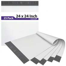 Fosmon 24" X 24", Large Self-Seal Tear-Proof Polyethylene Mailers - 9 25 50 100 200 Pack - Square - View 7