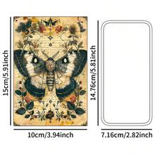 50pcs Vintage Gothic Wall Collage Kit, Dark Academia Small Posters For Home Room Decor, Retro Animals, Skull, Witch & & Spooky Themed Postcards For Bedroom Aesthetic, Halloween Decoration - A - View 2