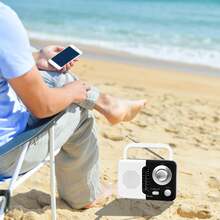 Aquarius Soundz BT USB SD AC/DC Portable Radio With Bluetooth WH/BK - View 8