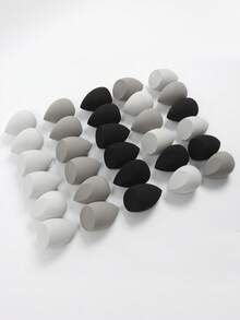 3/5/10/15/20/30/50pcs Mini Random Color & Shape Makeup Sponges, Foundation Puffs Compatible With Liquid Foundation, Cream Foundation, Loose Powder, Multi-Color Makeup Sponges, Latex-Free Dry & Wet Dual-Use Foundation Puffs, Suitable For All Skin Types - Multicolor - View 5