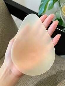 1 Pair Seamless Silicone Invisible Bra Pads, Thick Support Type, Suitable For Bras, Swimwear, Etc. Soft And Comfortable, Suitable For Home, Outdoor And Sports - Color - View 3