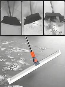 1pc/Upgraded Silicone Broom, High Window Cleaner, Home/Bathroom Floor Mop, Magic Silicone Broom, Can Clean Water, Back To School Essential - 50CM New Style - View 5