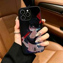 Funda de teléfono S Shizuku H Hunter Murasaki, moderna y a la moda, para iPhone 17 16 15 14 13 12 11 Pro Max Plus XS, negra, suave y protectora. - z5 - Ver 5